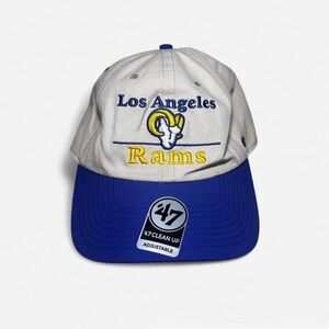 47 Los Angeles Rams Blue and Cream Cap